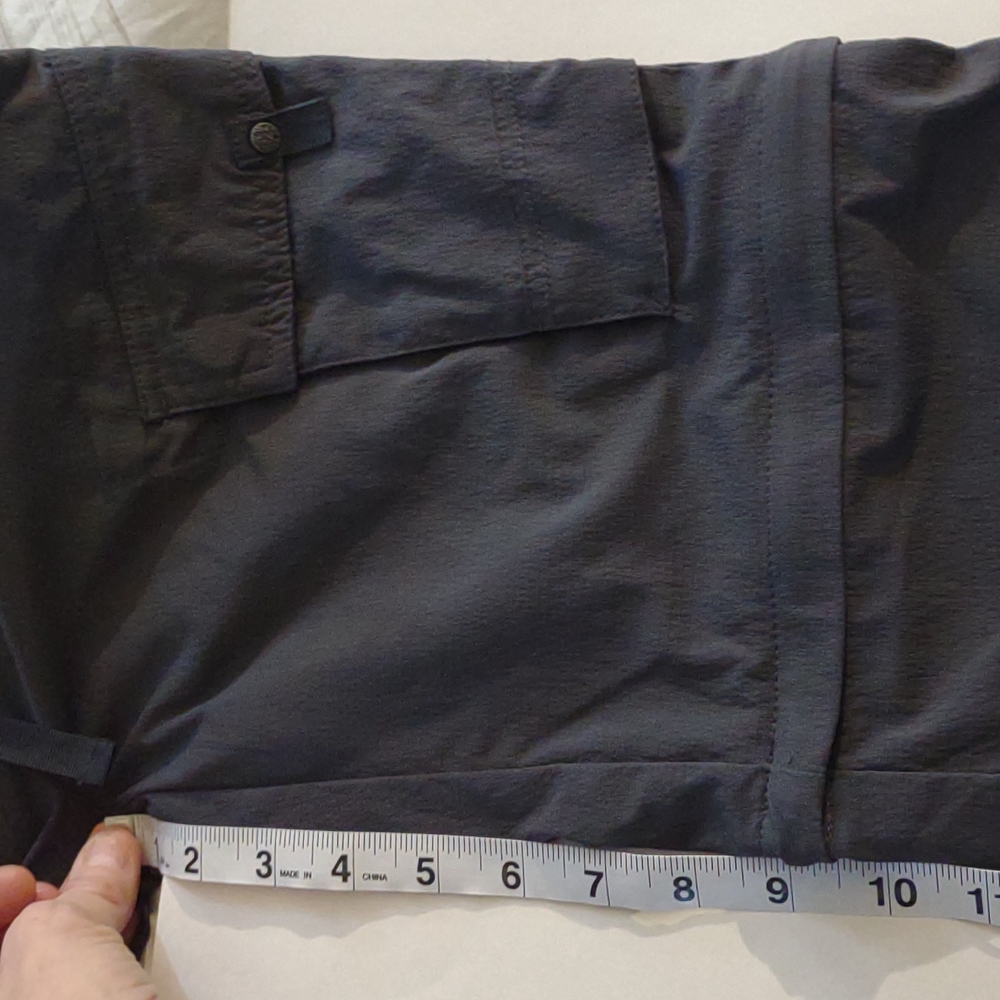 Prana Womens grey outdoor pants with zippers at knees size 0 - Picture 6 of 10